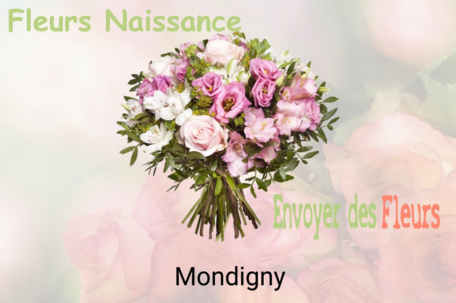 Bouquet de fleurs de naissance livré à Mondigny